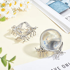 Bees Zinc Alloy Crystal Ball Display Bases&nbsp;AJEW-WH0796-07B