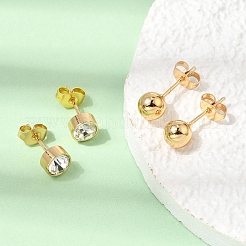 304 Stainless Steel Stud Earrings&nbsp;SA-CBAF6AD-28G
