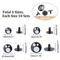 40 Sets 4 Style Plastic Doll Safety Eyes&nbsp;DOLL-PH0001-29