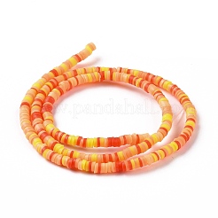 Handmade Polymer Clay Beads Strands&nbsp;CLAY-R089-3mm-009