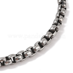 304 Stainless Steel Gragon Head King Box Chain Viking Arrowhead Pendant Necklaces for Men&nbsp;NJEW-K278-10AS