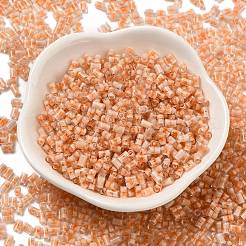 Two Tone Inside Colours Transparent Glass Seed Beads&nbsp;SEED-C004-05E