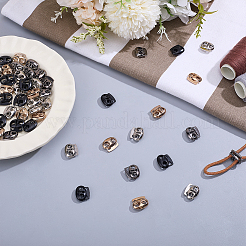 64Pcs 4 Colors Alloy Cord Locks&nbsp;FIND-ME0004-01A
