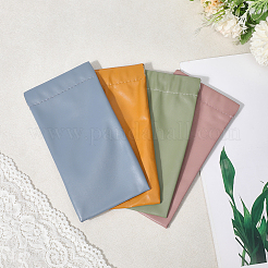 4Pcs 4 Colors Rectangle PU Leather Glasses Case&nbsp;AJEW-DJ0003-93