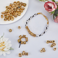 60Pcs 6 Styles Tibetan Style Alloy European Beads&nbsp;TIBEB-SP0001-08