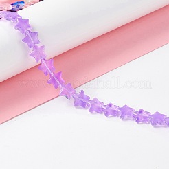 Transparent Glass Beads Strand&nbsp;GLAA-K057-01F