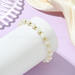 Natural Gemstone & Synthetic Hematite Non-magnetic Beaded Stretch Bracelets for Women&nbsp;BJEW-JB13940