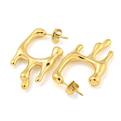 Ion Plating(IP) 304 Stainless Steel Stud Earrings for Women&nbsp;EJEW-A108-02G