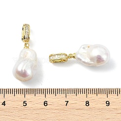 Natural Baroque Keshi Pearl Edison Pearl Pendants&nbsp;PALLOY-JF05285