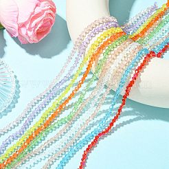 10 Strands 10 Styles Transparent Electroplate Glass Beads Strands&nbsp;EGLA-CJ0001-29