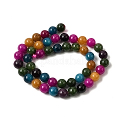 Natural White Jade Beads Strands&nbsp;G-H348-8mm-03