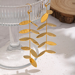 304 Stainless Steel Leaf Dangle Earrings&nbsp;PC8769