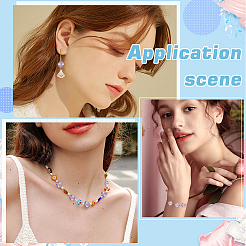 200Pcs 2 Colors Transparent Glass Beads&nbsp;GLAA-WR0001-16