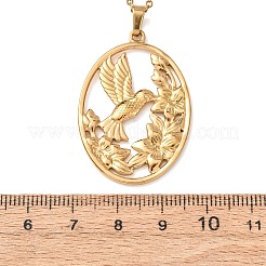 304 Stainless Steel Pendant Cable Chain Necklaces for Men Women&nbsp;NJEW-K308-03C-G