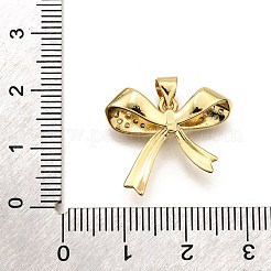 Brass Micro Pave Cubic Zirconia Pendants&nbsp;KK-K401-26G