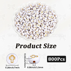 800Pcs Opaque Acylic Beads&nbsp;MACR-PA0001-79