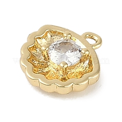 Brass Micro Pave Cubic Zirconia Charms&nbsp;KK-I719-31G