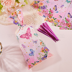 100Pcs Butterfly Printed OPP Cellophane Candy Packaging Bags&nbsp;ABAG-WH20005-39