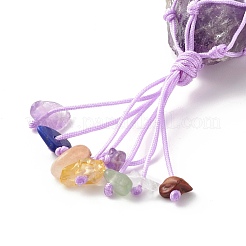 Natural Amethyst Pendants&nbsp;PALLOY-JF01212-05