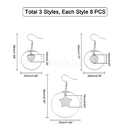 Stainless Steel Dangle Earrings&nbsp;STAS-UN0012-01