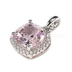 925 Sterling Silver Pave Cubic Zirconia Pendants&nbsp;STER-C015-01A-02