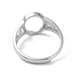 Adjustable 925 Sterling Silver Ring Components&nbsp;STER-K179-41P