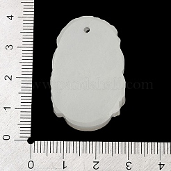 Natural White Jade Carved Pendants&nbsp;G-S384-01A
