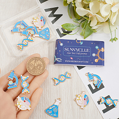 16Pcs 4 Styles Alloy Enamel Pendants&nbsp;FIND-SC0011-01