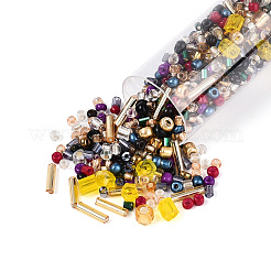 7 Bottles DIY Glass Seed Beads Sets&nbsp;DIY-N006-02F