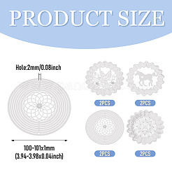 8Pcs 4 Styles 201 Stainless Steel Connector Charms&nbsp;STAS-SW0001-04