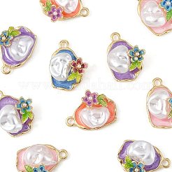 10Pcs Alloy Enamel Pendants&nbsp;ENAM-FS0003-24