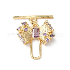 Brass Toggle Clasps&nbsp;KK-C062-042G-02