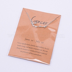 Alloy Rhinestone Pendants Necklaces&nbsp;NJEW-WH0007-02F