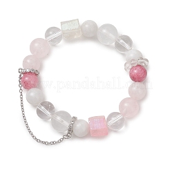 Natural Mixed Gemstone Beaded Stretch Bracelets for Women&nbsp;BJEW-TA00739-02
