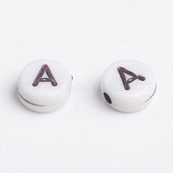 Acrylic Horizontal Hole Letter Beads&nbsp;MACR-2083