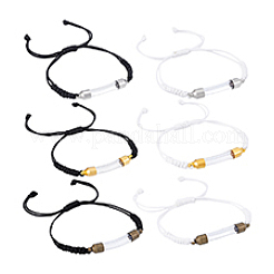 6Pcs 6 Styles Transparent Glass Vial Link Bracelets&nbsp;BJEW-PH01888