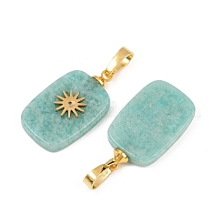 Natural Amazonite Pendants&nbsp;G-G461-04G-02