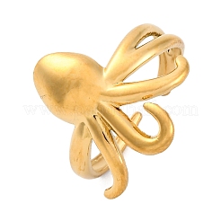 Marine Animal Theme 304 Stainless Stee Open Cuff Rings&nbsp;RJEW-Q005-01C-G