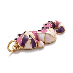 Brass Enamel Pendants&nbsp;KK-O140-11G