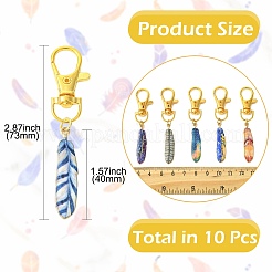 10Pcs Alloy Enamel Pendant Decorations&nbsp;HJEW-CJ00086