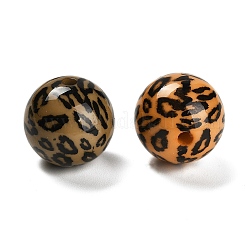 Printed Opaque Acrylic Beads&nbsp;SACR-F015-01B