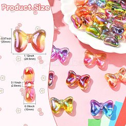 30Pcs Gradient Color Opaque Acrylic Beads&nbsp;OACR-CJ0002-28