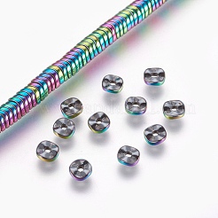 Electroplated Non-magnetic Synthetic Hematite Bead Strand&nbsp;G-E498-18B