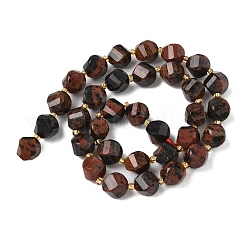 Natural Mahogany Obsidian Beads Strands&nbsp;G-U023-A12-01
