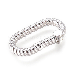 Brass Spring Gate Rings&nbsp;KK-D159-22P