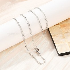 Tarnish Resistant 304 Stainless Steel Twisted Chain Necklaces&nbsp;STAS-O053-18P