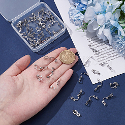 40Pcs 316 Stainless Steel Clip-on Earring Findings&nbsp;STAS-UN0063-37