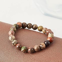 2 Strands Round Natural Ocean Agate/Ocean Jasper Beads Strands&nbsp;G-OC0002-71