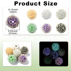 Polymer Clay Luminous Beads&nbsp;CLAY-CJC0016-02