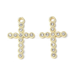 Rack Plating Alloy Rhinestone Pendants&nbsp;PALLOY-M203-17LG